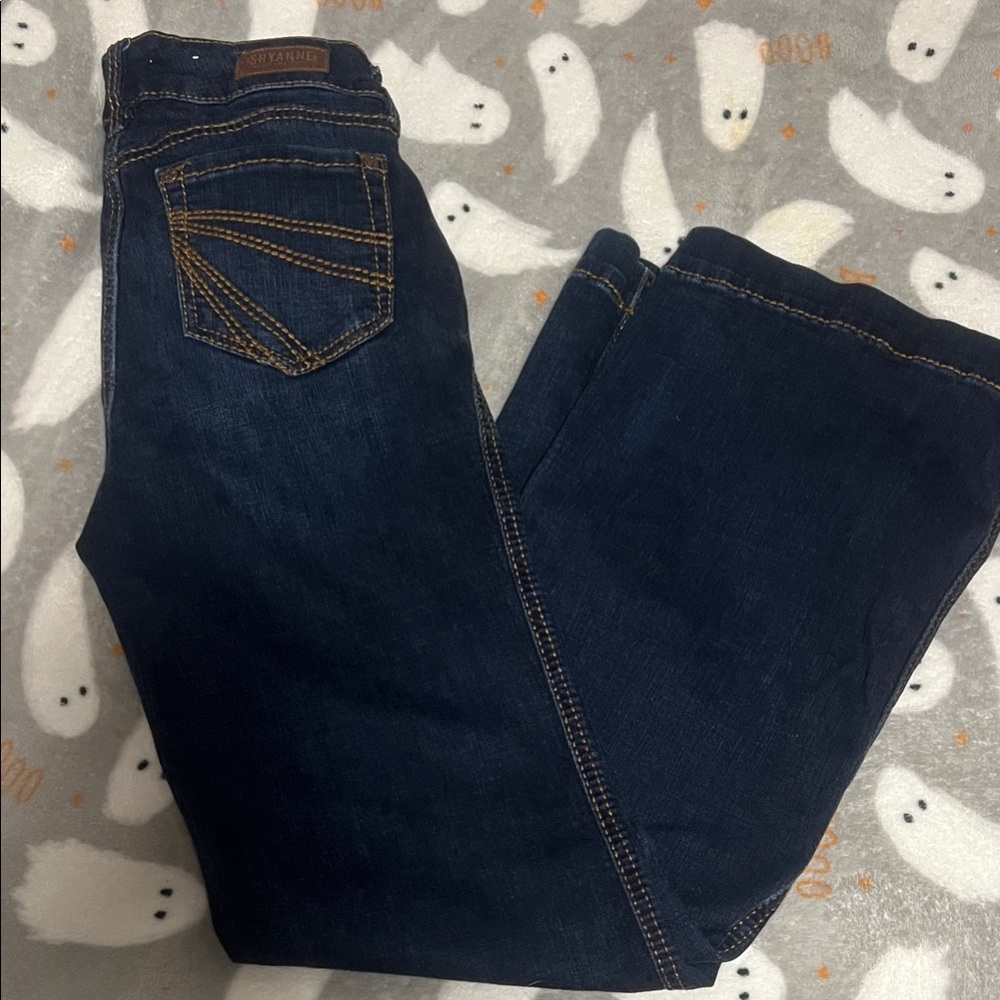 Shyanne Dark Blue Flare Jeans